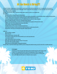 At the Beach is Hiring! - Apply online to work at the best tanning salon in town! Hiring for Full and Part time positions.