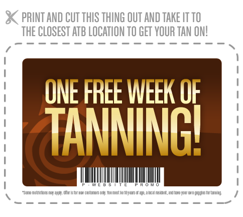 One Week Of Free Tanning at the beach
